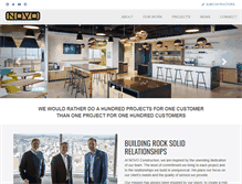 Tablet Screenshot of novoconstruction.com